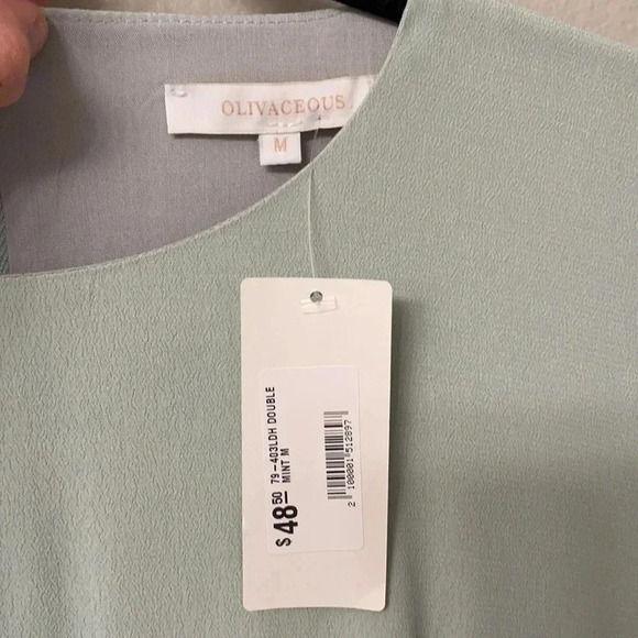 Olivaceous NWT Dress Mint Green Lined Professional Womens Medium Knee Length - Picture 3 of 10